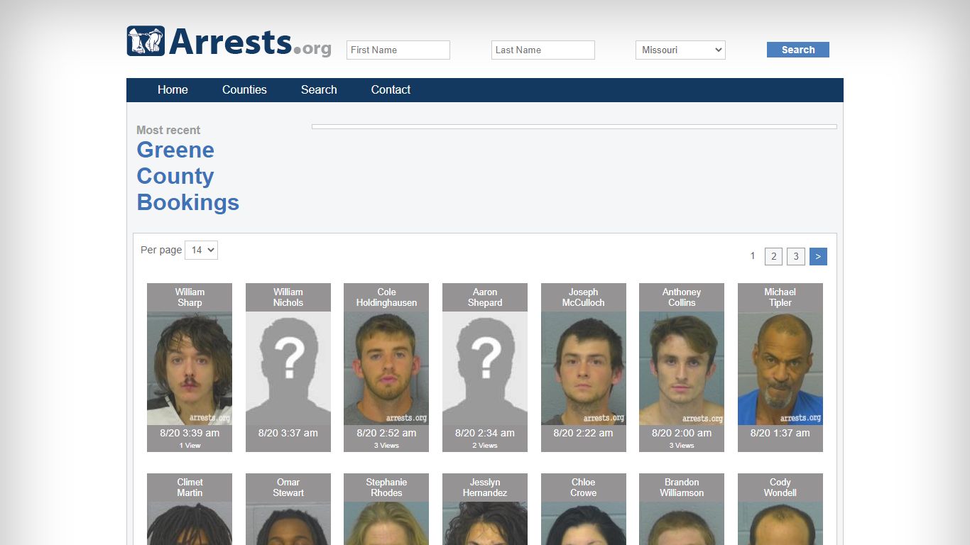 Greene County Arrests and Inmate Search